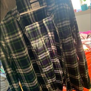 Soft button down plaid